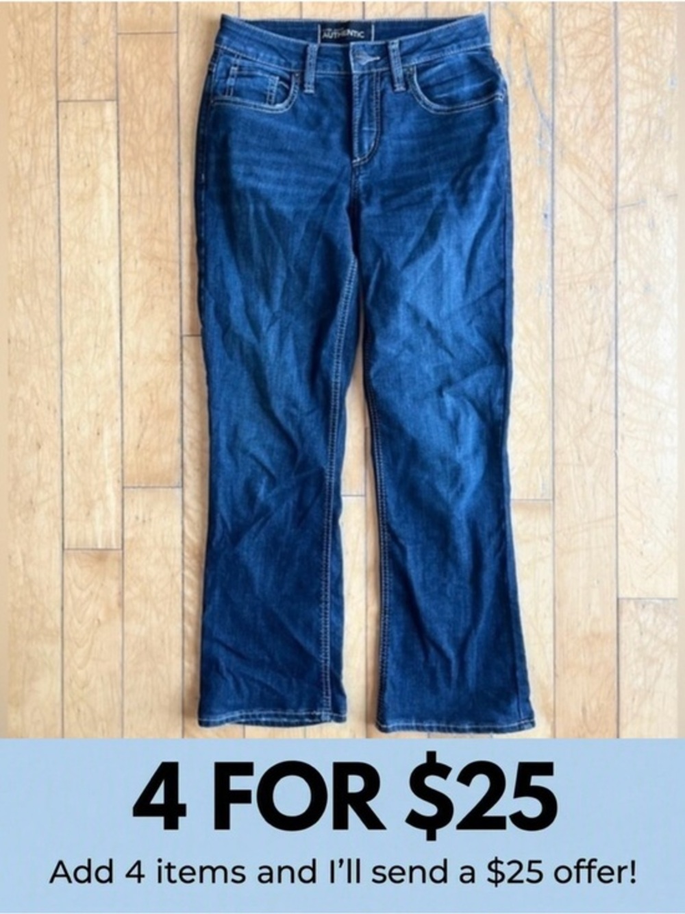 Silver Jeans The Curvy High Bootcut Blue Jeans Denim Size 4 X 31